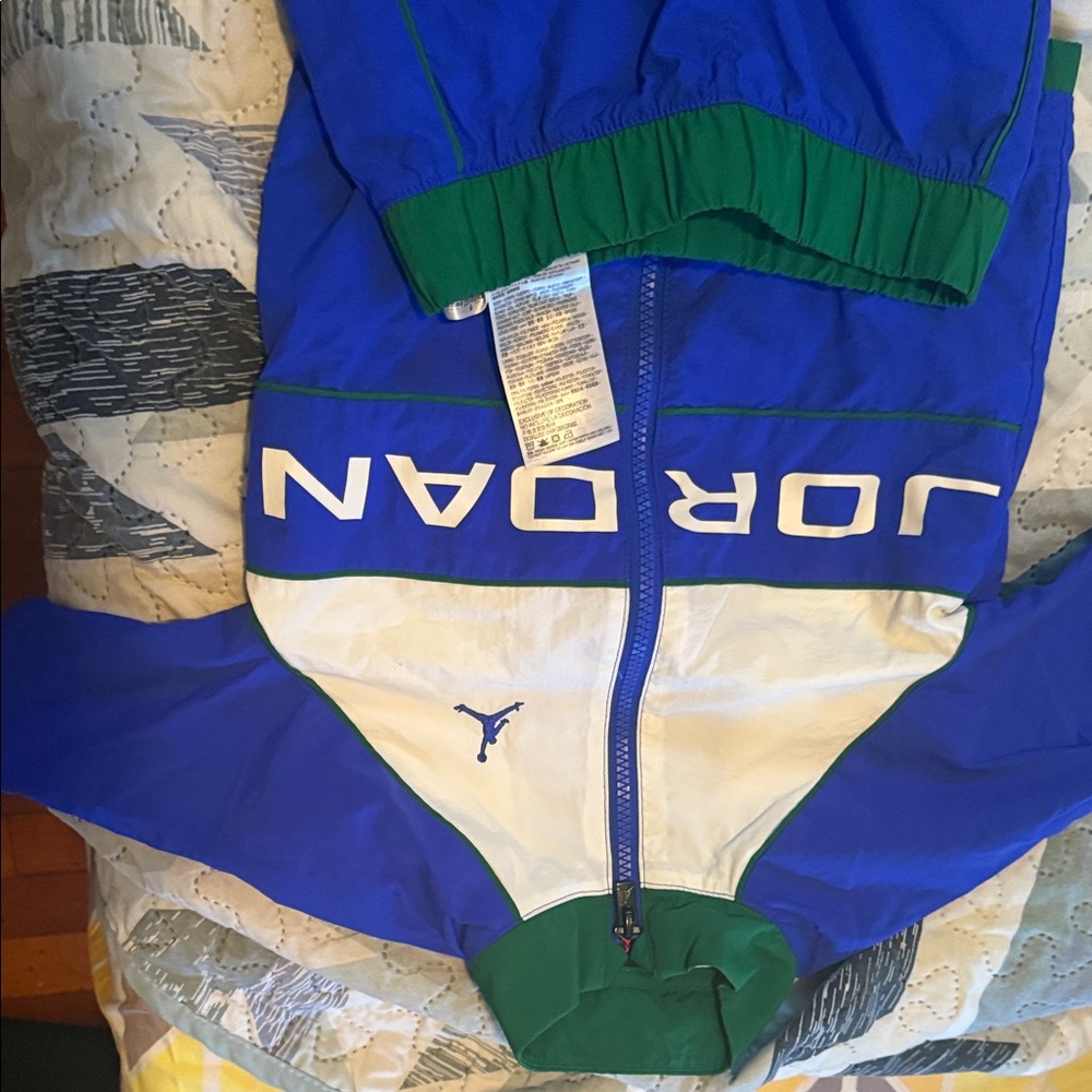 Jordan Blue and Green Track Jacket